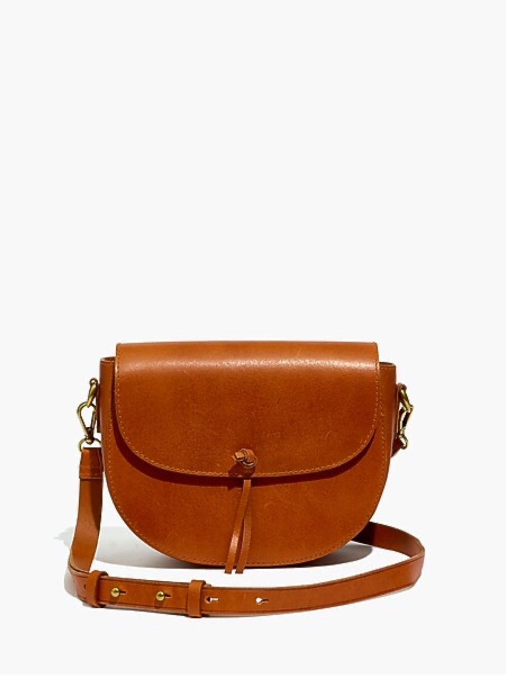 Madewell Tan Leather Crossbody Bag
